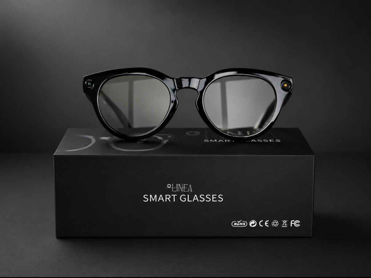 Linea Smart Glasses - ROND / TRANSPARANT