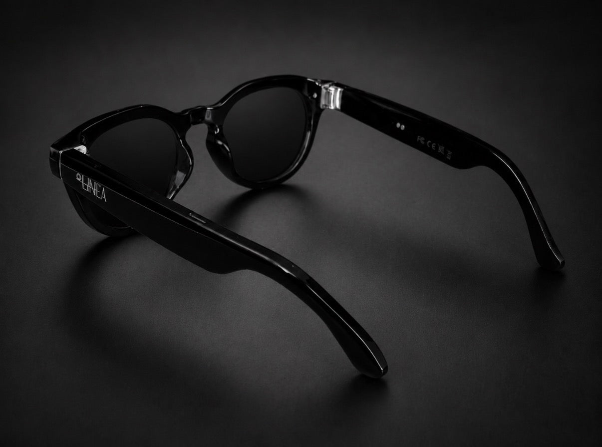Linea Smart Glasses - ROND / DONKER