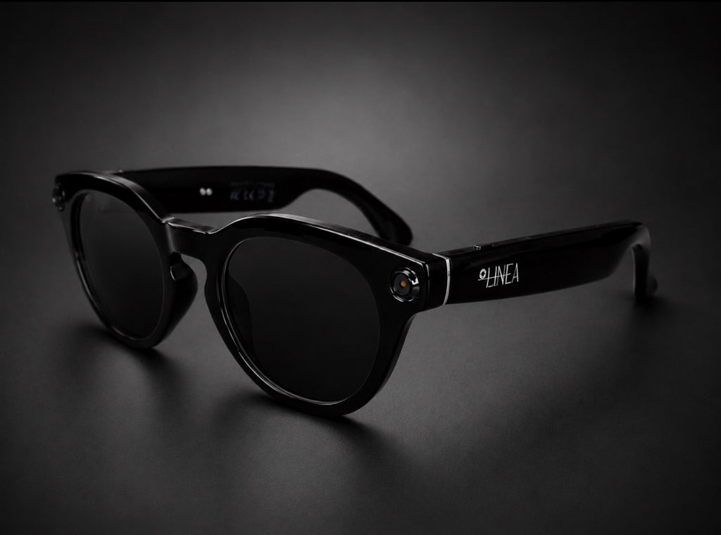 Linea Smart Glasses - ROND / DONKER