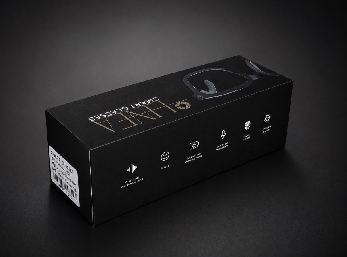 Linea Smart Glasses - ROND / DONKER