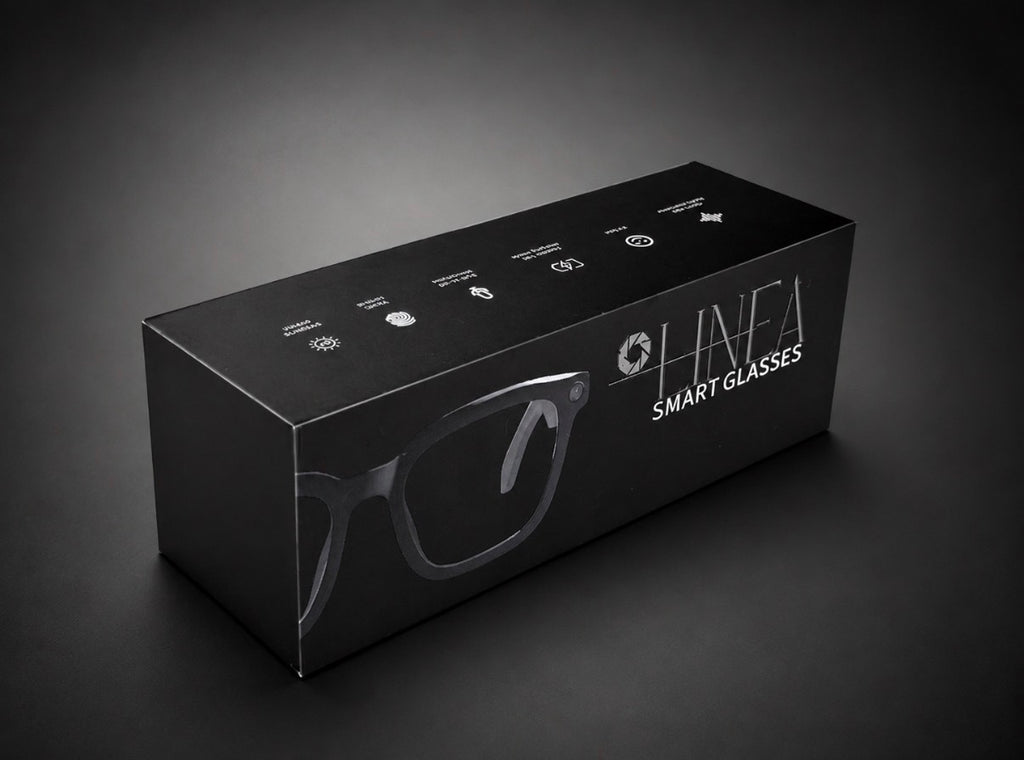 Linea Smart Glasses - ROND / DONKER