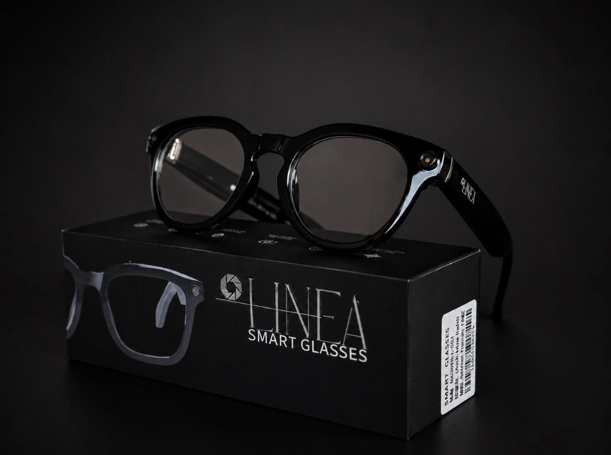 Linea Smart Glasses - ROND / TRANSPARANT